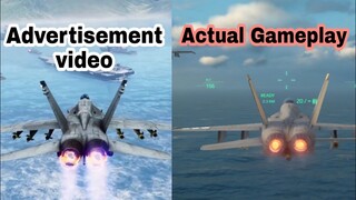Modern Warships: Advertisement Video and Actual Gameplay.