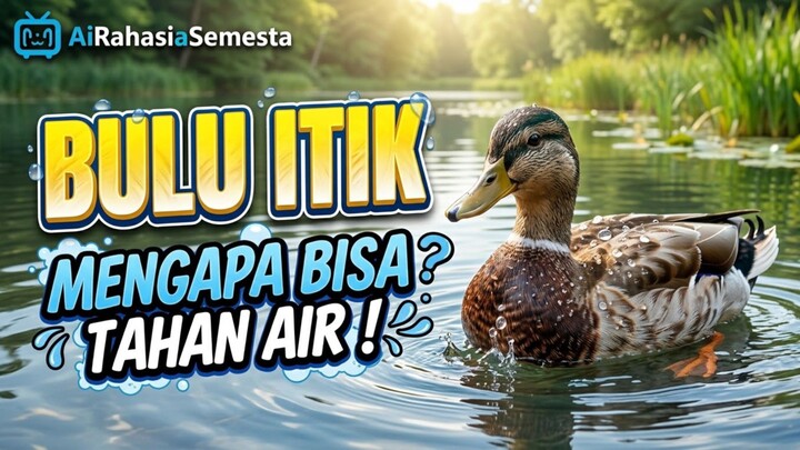 Inilah Mengapa Bulu Itik Bisa Tahan Air !