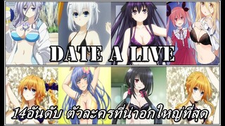 Date A Live : 14อันดับ ตัวละครที่น่าอกใหญ่ที่สุด