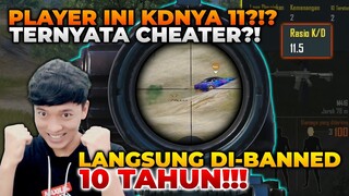 PLAYER 1 INI TERLALU JAGO MAINNYA , KD 11 TAPI SETELAH DI CEK DI BANNED 10 TAHUN !! - PUBG MOBILE