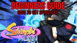 BEGINNERS GUIDE: HOW TO GET EXP & SPINS FAST | Shinobi Life 2 RPG