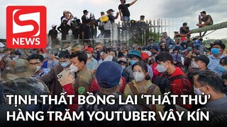 Hàng trăm YouTuber vây kín cổng Tịnh thất Bồng Lai, lực lượng công an đã có mặt