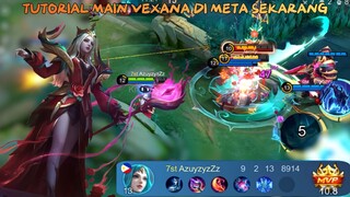 Tutorial Main Vexana Di Meta Sekarang | The Best Gameplay Vexana, Best Build and Emblem Vexana