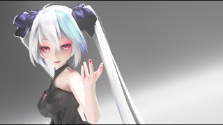 【MMDクロスシミュ】花瓶に触れた by Tda式改変黒ミク