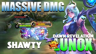 Lunox Dawn Revelation Gameplay | New Epic Skin Lunox | Top Global Lunox Gameplay By SHAWTY ~ MLBB