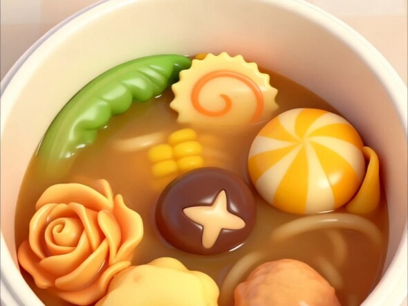 Immersive Solo Dinner | Today’s Meal: Assorted Meatballs with Udon Noodles