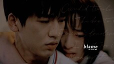 jiang haoyue and lu miao ;  blame's on me ( flourish in time )