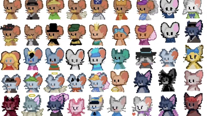 [Tom and Jerry Mobile] Pixel‑style All Characters (Including Easter Eggs)