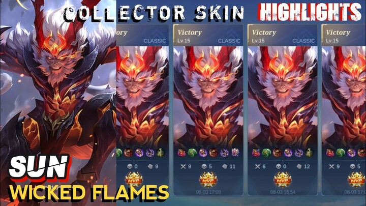 SUN WICKED FLAMES COLLECTOR SKIN 🐒🐵- MLBB