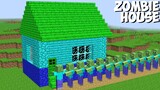 WHAT INSIDE ZOMBIE HOUSE YOU will be SHOCKED in Minecraft ! STRANGEST MOB HOUSE !