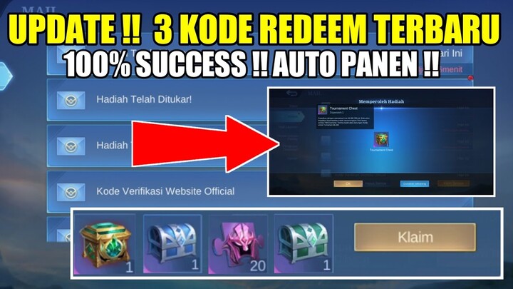 BURUAN CLAIM !! 3 KODE REDEEM TERBARU MOBILE LEGENDS || SPECIAL MPL