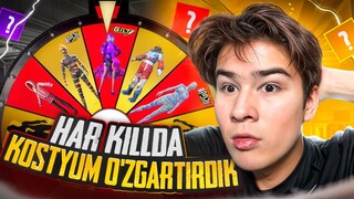 BOT KIYIMDAN DONATER KIYIMGACHA😈HAR KILLDA KIYIM ALMASHITDIK | PUBG MOBILE