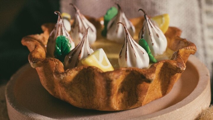 Stop Motion Animation | Lemon Marlin Pie | Full Screen Recipe