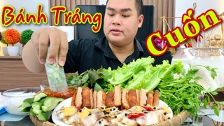 Bánh Tráng Cuốn Với Ba Rọi Ngâm Nước Mắm Và Nem Nướng Ngon Nhức Nhói | Thằng Mập Food | Tập 354