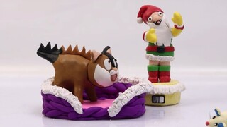 面白い猫のストップモーションビデオ 😄