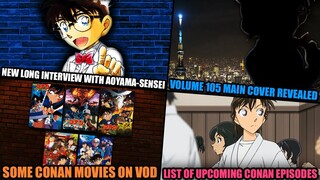 WEEKLY CONAN NEWS #62 - COVER VOLUME 105 , INTERVIEW AOYAMA, FILMS CONAN EN VOD, PROCHAINS ÉPISODES…