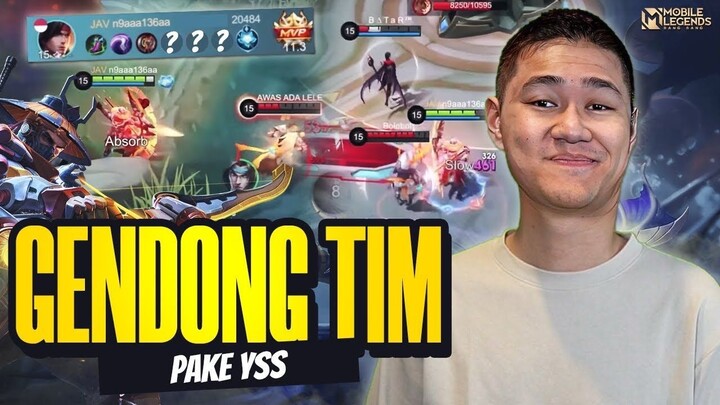 CARA GENDONG TIM SAMPE MENANG PAKE YSS JUNGLER ! HERO PALING ENAK MAKRO - Mobile