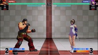 KOF15　チャンピオンvsチャンピオン　三強キャラに挑むアテナ　メイドアテナの粘り