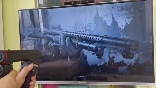 创新形态手柄演示：生化危机8.村庄（1），全程持枪姿势，无准星，体验真实射击感！