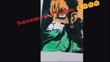 Hanuman Drawing with Crayons.