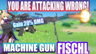 Fischl Machine Gun guide!you are attacking WRONG! In-depth AARR animation cancel! Genshin Impact