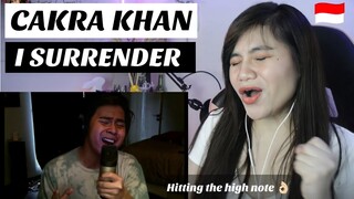 CAKRA KHAN - I surrender (cover) I FILIPINA REAKSI