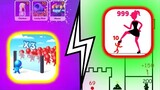 Mob Control vs Stick Hero Satisfying FUN Tiktok mobile gameplay GOD vs AMATEUR play #mobcontro