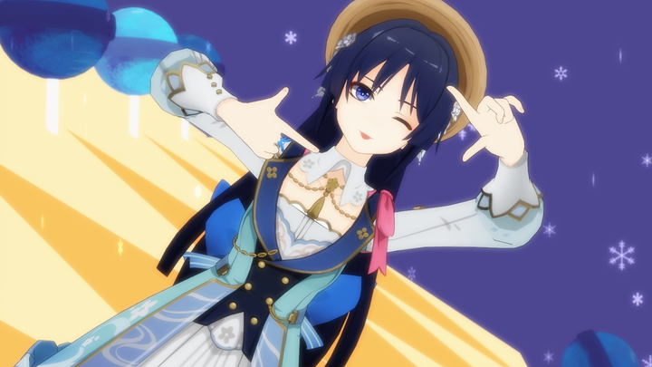 [Genshin Impact MMD]｢Bengbeng little sweet hat, hehehe｡｣{Wanderer hair/clothes change·Flower letter}