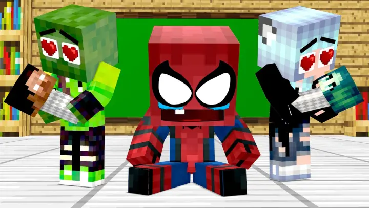 Monster School : Dream Baby Zombie Becomes Superhero Spiderman Because Dad - Minecraft Animation