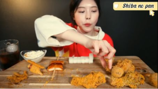Gà rán, hotdog, phho mai viên,... phần 7 #mukbang