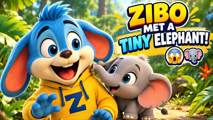 ZIBO — “THE TINY ELEPHANT FOLLOWED HIM!
