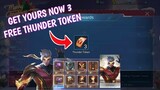 How to get free draw 3 Thunder Token to win Chou thunderfist in Mobile Legends