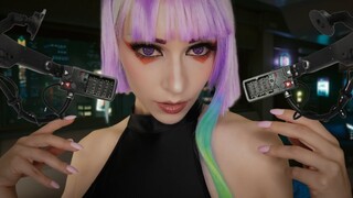 ASMR CYBERPUNK | Come with me to the moon!