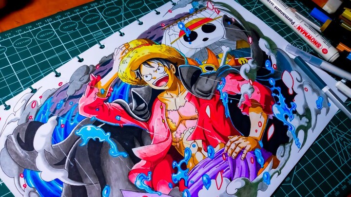 Drawing Monkey D Luffy ( Wano Arc ) - One Piece