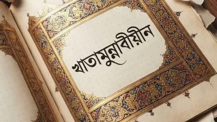 খাতামুন্নাবীয়ীন এর ব্যাখ্যা