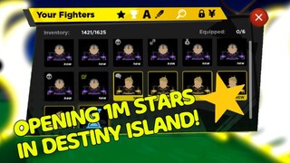 OPENING 1M STARS IN DESTINY ISLAND ANIME FIGHTER SIMULATOR!