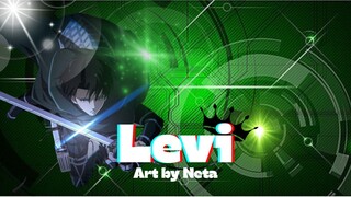 Drawing anime Levi Ackerman (リヴァイ・アッカーマン) from manga Attack on Titan