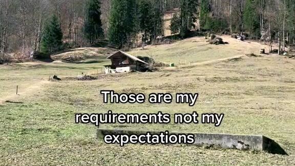 expectation < requirements