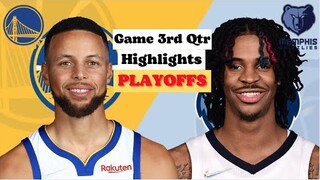 Golden Warriors vs Memphis Grizzlies Game 2, 3rd Qtr Highlights  | May 3 | 2022 NBA Season