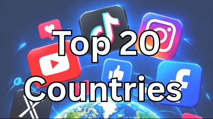 🌍 Top 20 Countries Using Social Media in 2026 | Global Digital Facts