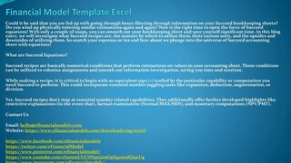 Financial Model Template Excel