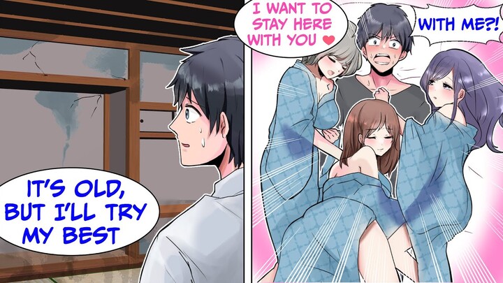I Saved An Old Hotel & Suddenly I'm Popular With Hot Girls (RomCom Manga Dub)