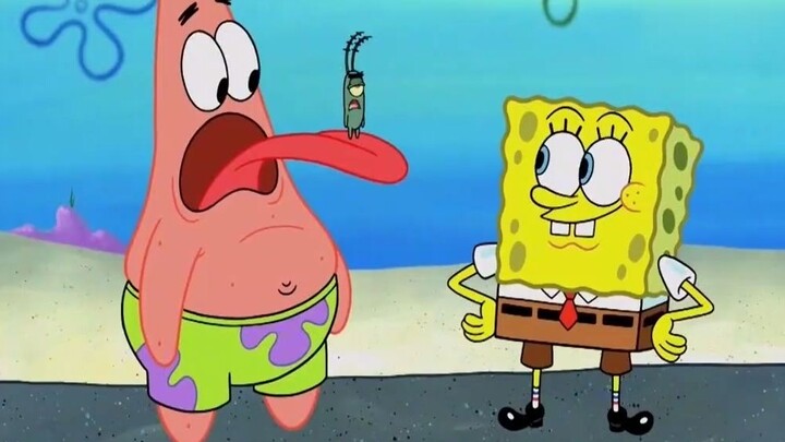 Đười ươi biến thành người khổng lồ và mở miệng Patrick