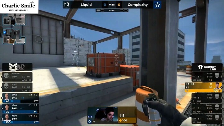 Ván thi đấu thứ 2 bắt đầu, Liquid mở tỉ số với pha phối hợp đỉnh cao #CSGO