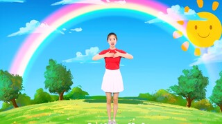 Kindergarten children's dance "The Most Beautiful Light" is simple and easy to learn, let's start to