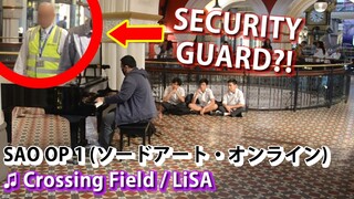 I played SWORD ART ONLINE OP (Crossing Field) on piano in public