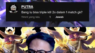 TUTORIAL LESLEY TRIPLE KILL 2X VS KAJA, LEOMORD, VALIR #mobilelegends #mlbb