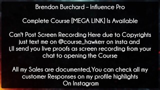 Brendon Burchard Course Influence Pro Download