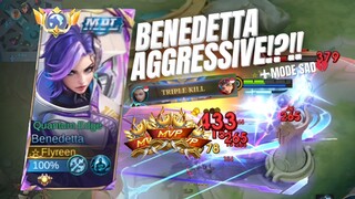 BENEDETTA AGGRESIVE🔥🔥 + MODE SAD💔 x Dynasty | MOBILE LEGENDS BANG BANG