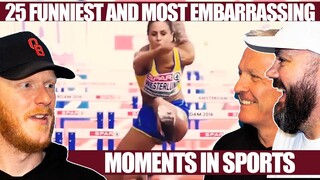 25 FUNNIEST AND MOST EMBARRASSING MOMENTS IN SPORTS | OFFICE BLOKES REACT!!